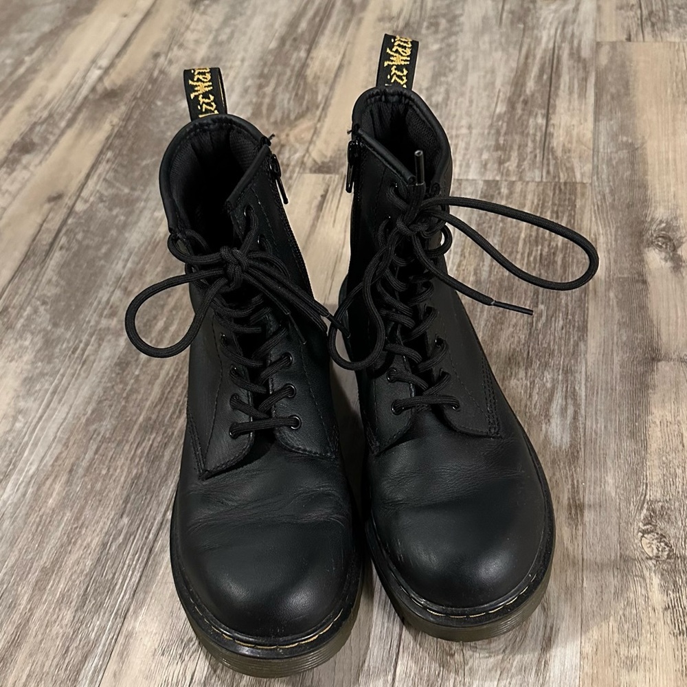 Dr Martens Faux Fur Black Boots